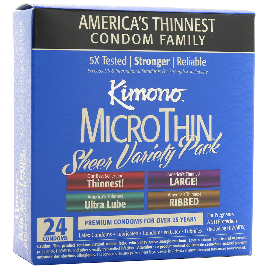 MicroThin Sheer Variety Pack Condoms in 24 Pack Condoms - Tophatter Daily Deals