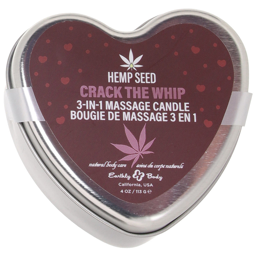 3-in-1 Massage Heart Candle 4oz/113g in Crack The Whip Lubes and Lotions > Erotic Massage Oils - Tophatter Daily Deals