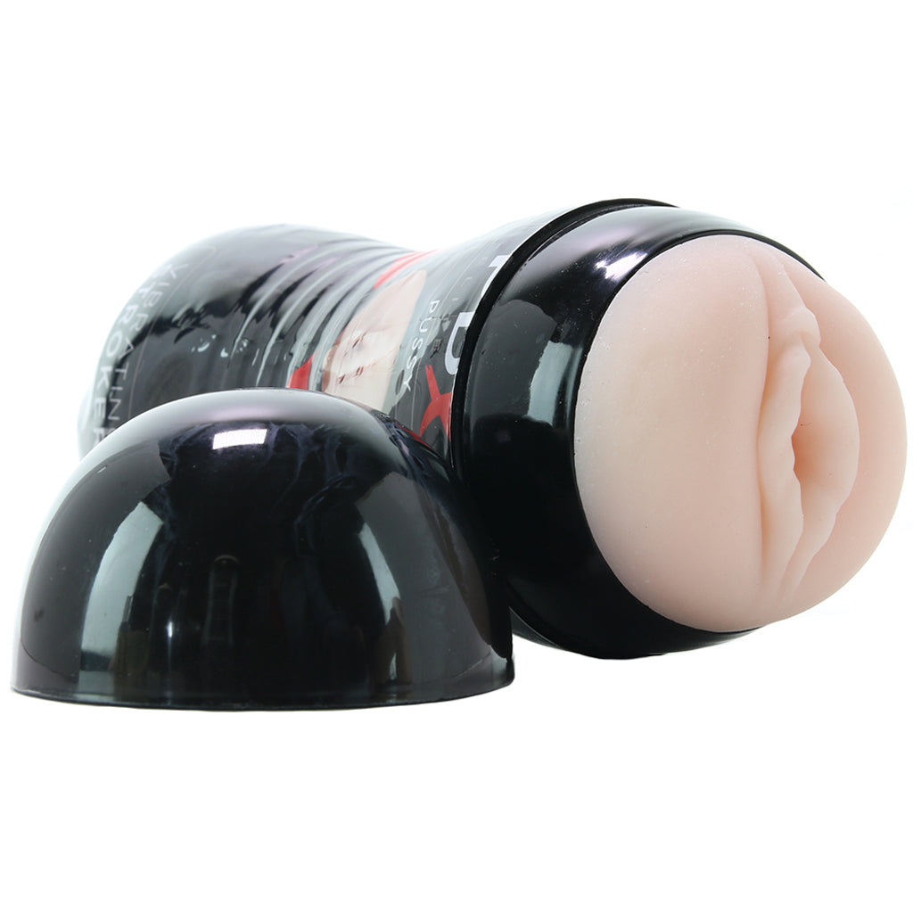 PDX Vibrating Fanta Flesh Pussy Stroker in Vanilla - Tophatter's Adult Products Male Masturbators > Self-Contained Strokers - Tophatter Daily Deals