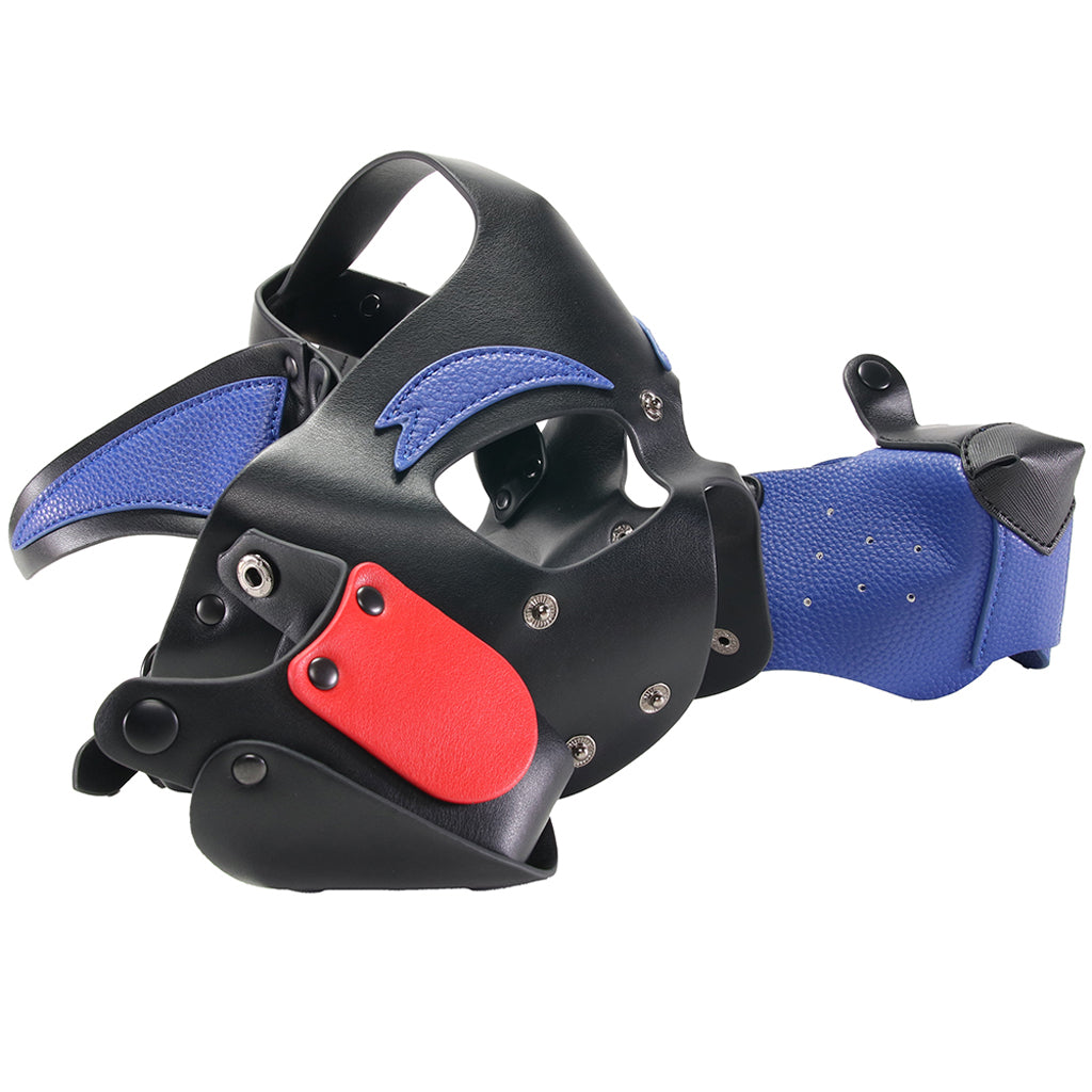 Kanine Kolection Alpha Dog Pup Hood in Blue Bondage and Fetish > Pleasure Masks and Dress Up Play - Tophatter Daily Deals