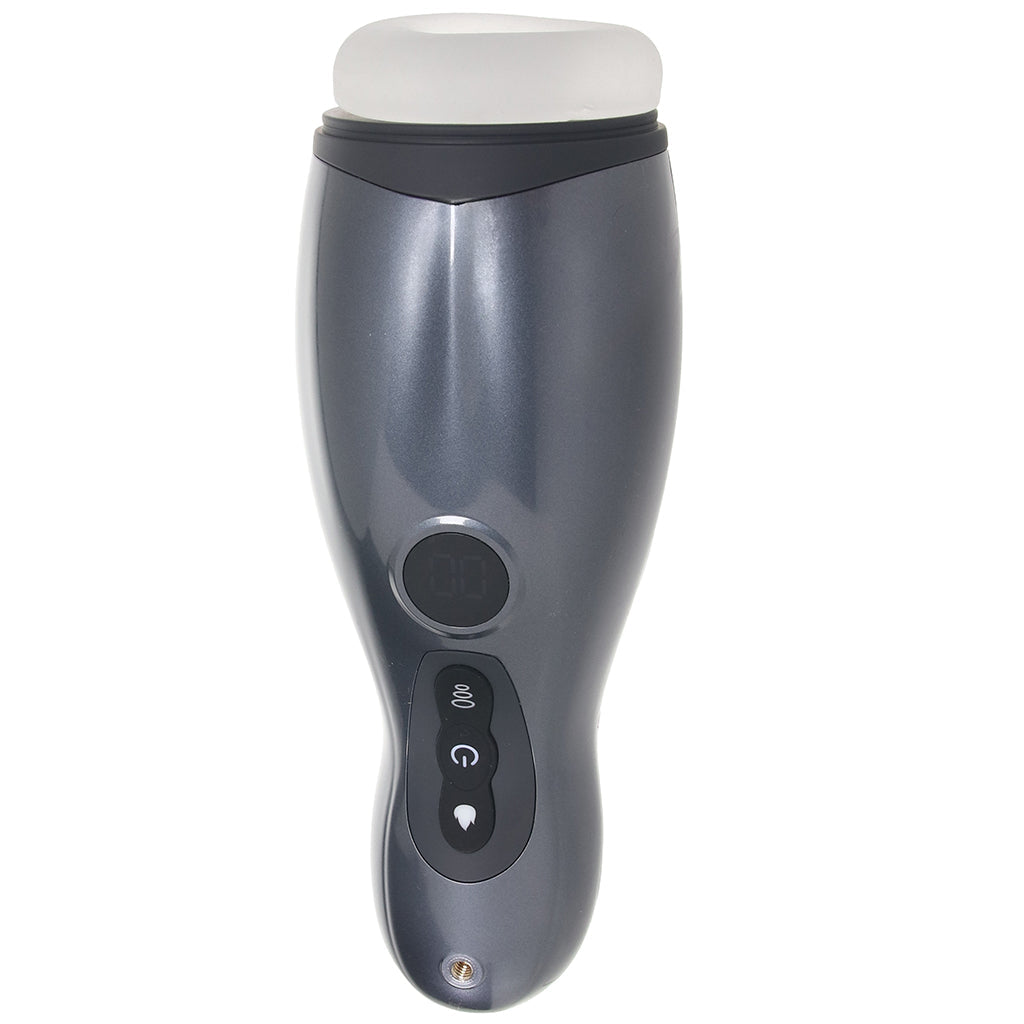 Pumped Virtuo Auto Stroker in Gunmetal - Tophatter's Adult Sex Toys Online Male Masturbators > Auto Strokers - Tophatter Daily Deals