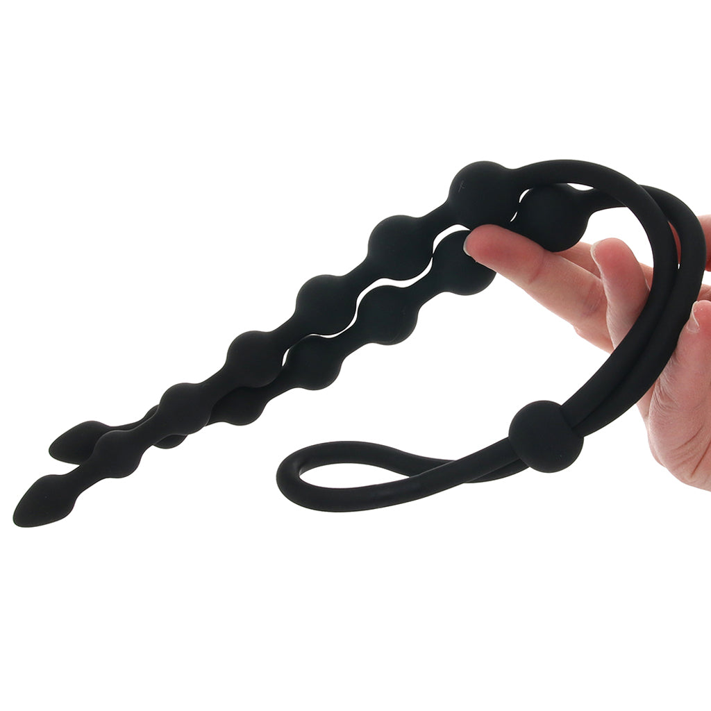 Ass-Station Dual Silicone Anal Beads - Tophatter's Adult Sex Toys Online Anal Sex Toys > Anal Beads - Tophatter Daily Deals
