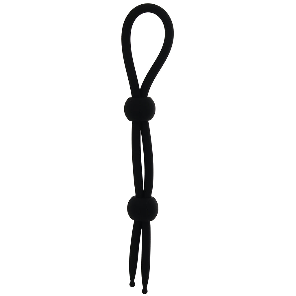 Alpha Dual Stamina Lasso in Black - Tophatter's Adult Sex Toys Online Cock Rings - Tophatter Daily Deals