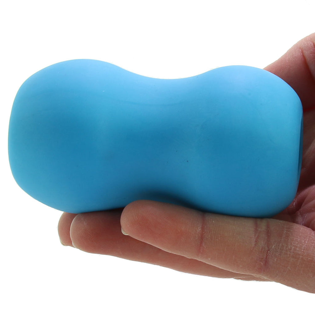 Mini Double Bubble Stroker in Blue - Tophatter's Adult Products Male Masturbators > Discreet Masturbators - Tophatter Daily Deals