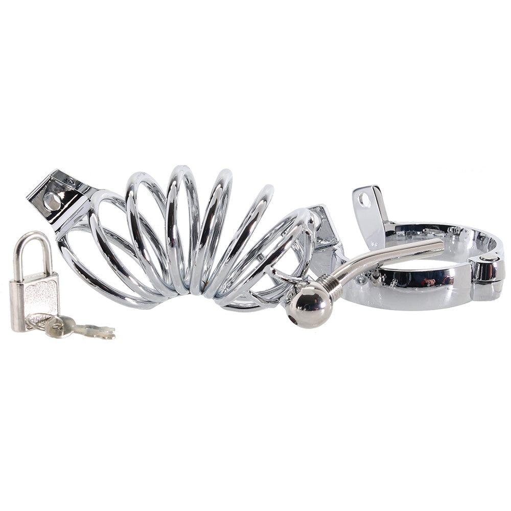 Blue Line Urethral Play Cage Bondage and Fetish > Cock and Ball Devices - Tophatter Daily Deals