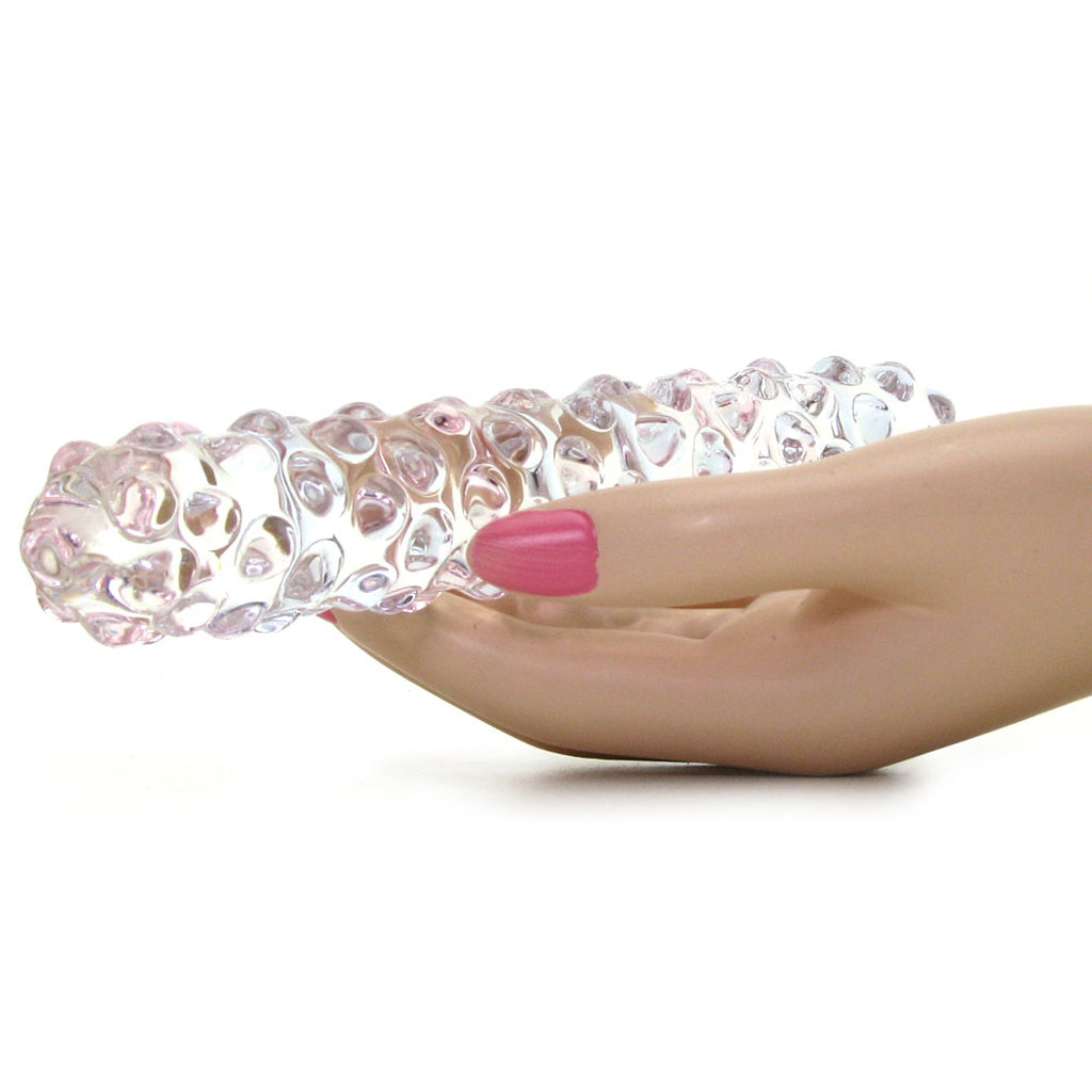 gläs 7 Inch Purple Rose Nubby Dildo Dildo Sex Toys > Pyrex Glass Dildos - Tophatter Daily Deals