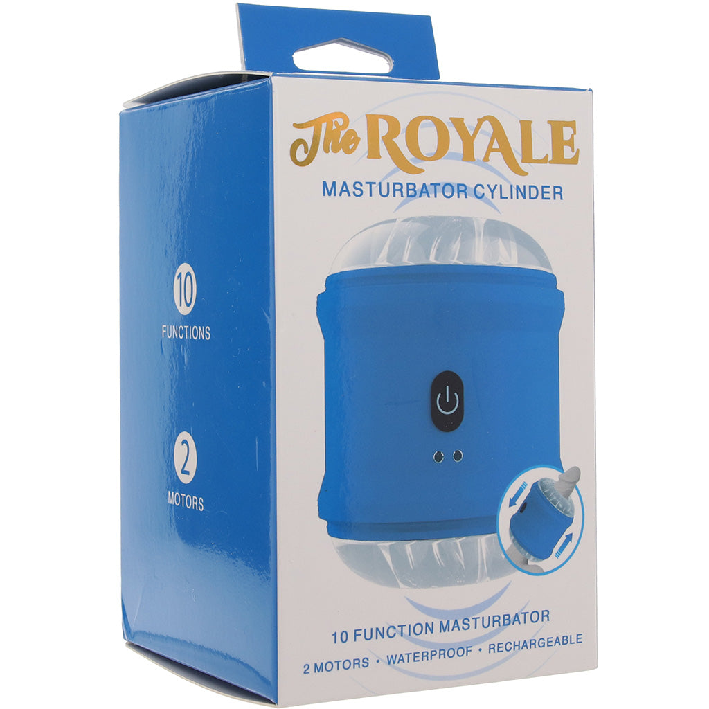 The Royale Masturbation Cylinder Stroker - Tophatter's Adult Sex Toys Online Male Masturbators > Vibrating - Tophatter Daily Deals