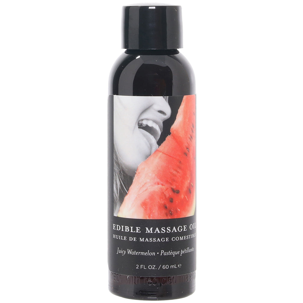 Edible Massage Oil 2oz/60ml in Juicy Watermelon - Tophatter's Adult Products Sensual Love > Massage - Tophatter Daily Deals