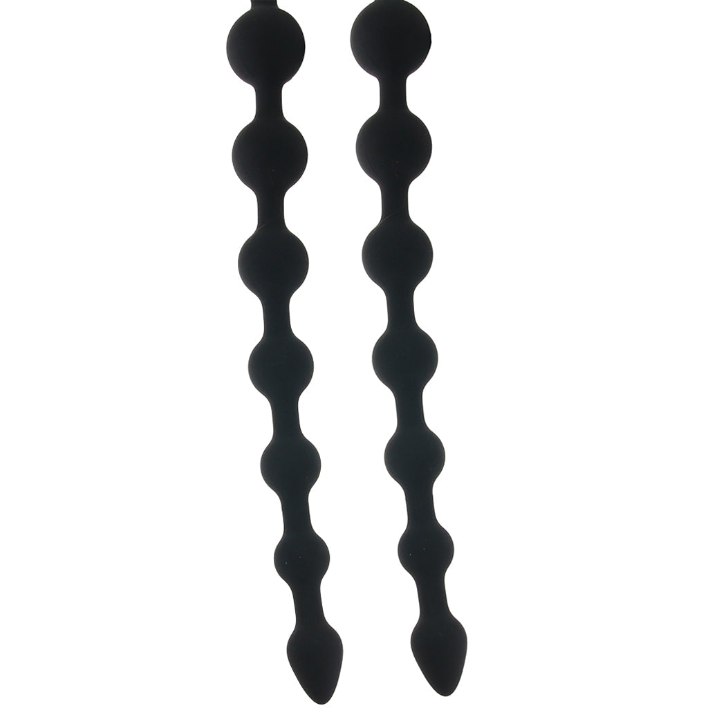 Ass-Station Dual Silicone Anal Beads - Tophatter's Adult Sex Toys Online Anal Sex Toys > Anal Beads - Tophatter Daily Deals