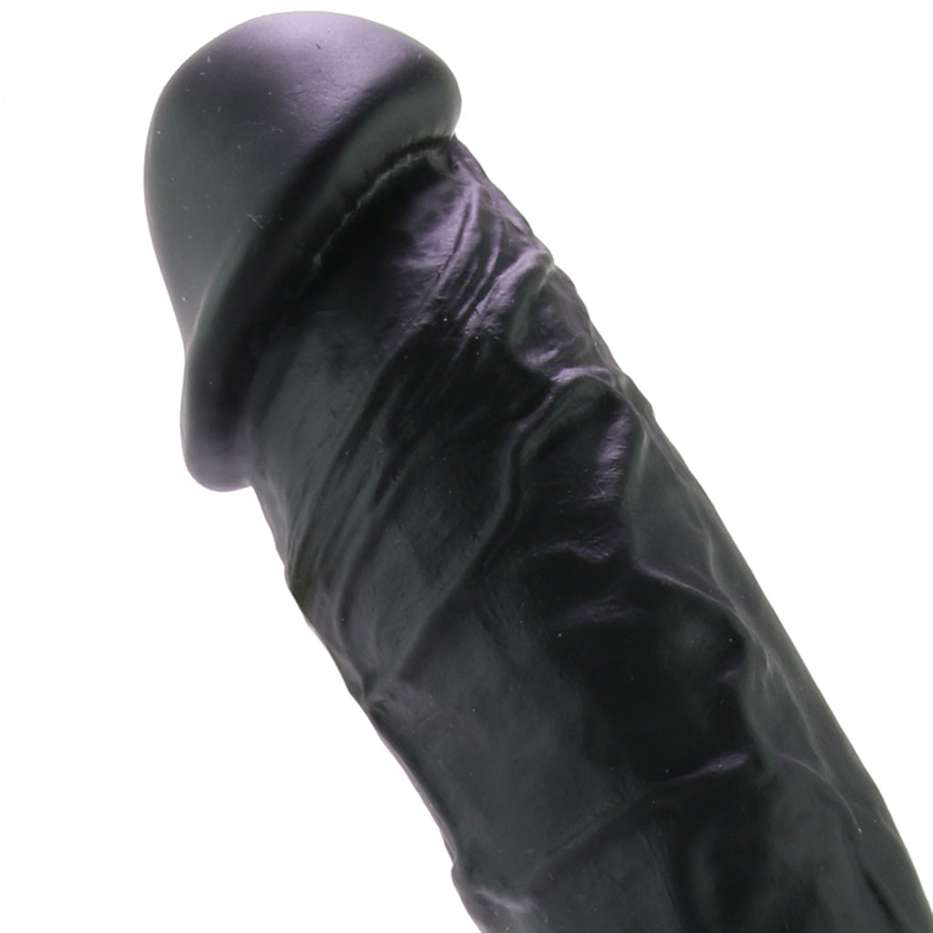 ColourSoft 8 Inch Silicone Dildo in Black - Tophatter's Adult Products Dildo Sex Toys > Realistic Dildos - Tophatter Daily Deals