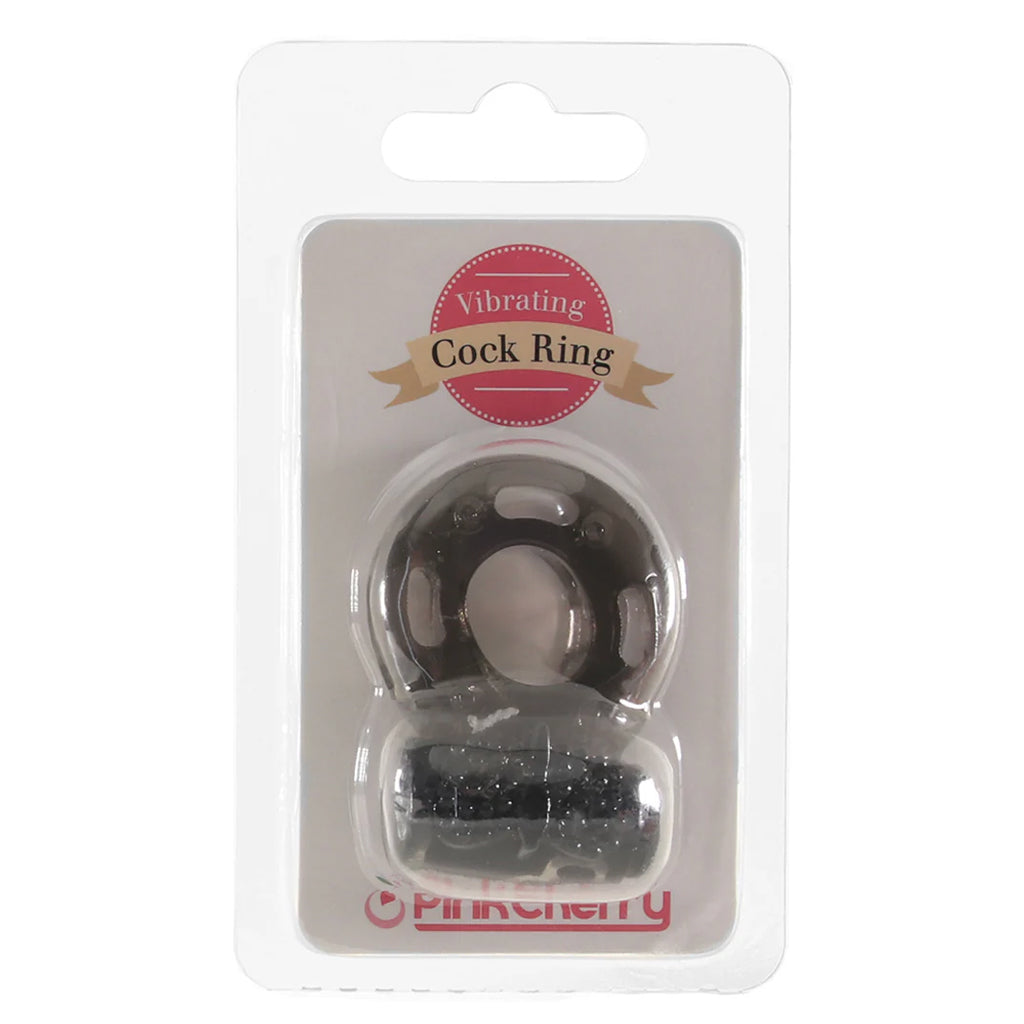 PinkCherry Vibrating Cock Ring in Smoke Cock Rings - Tophatter Daily Deals