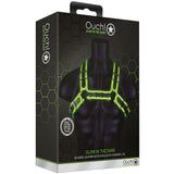 Ouch! Glow in the Dark Buckle Bulldog Harness /XL Bondage and Fetish > Men's Bondage Wear - Tophatter Daily Deals