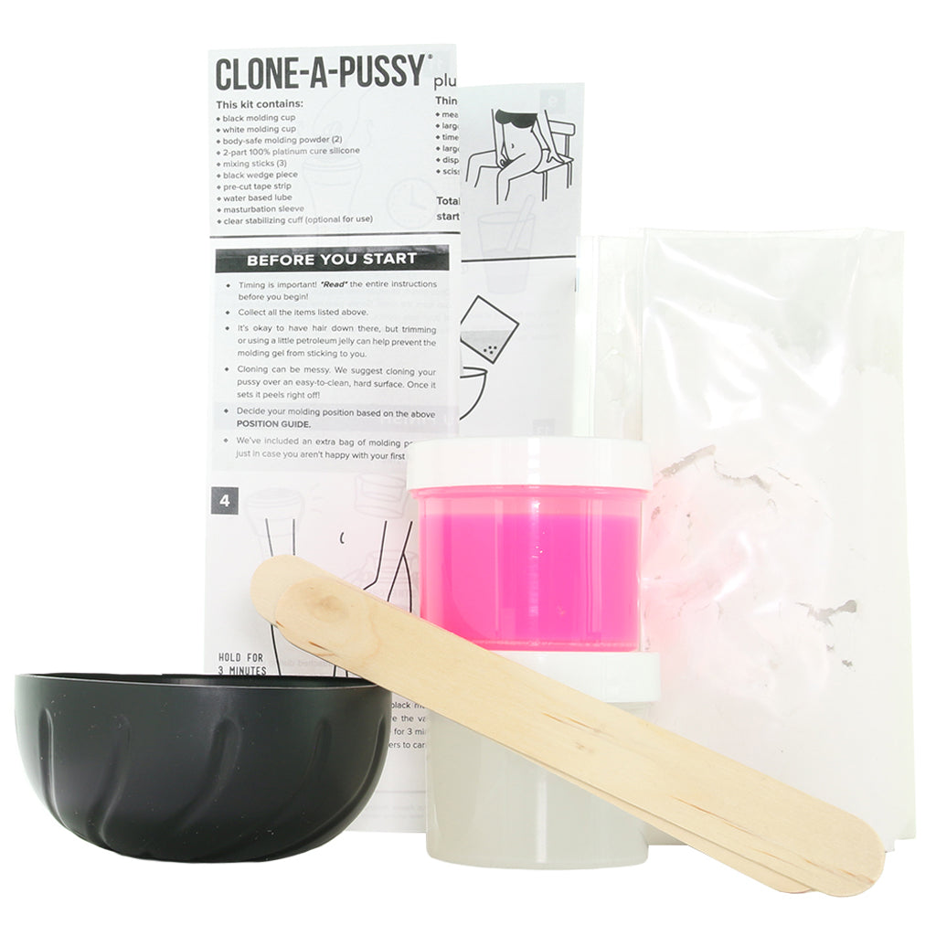 Clone-A-Pussy Plus Masturbator Sleeve Kit in Hot Pink - Tophatter's Adult Products Male Masturbators > Self-Contained Strokers - Tophatter Daily Deals