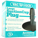 Large Vac-U-Lock Suction Cup Plug in Black Dildo Sex Toys > Dildo Accessories - Tophatter Daily Deals