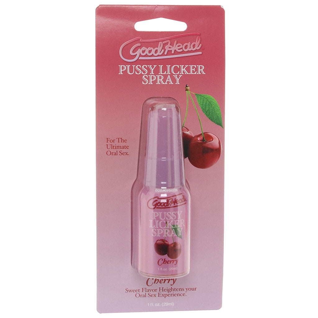 GoodHead Pussy Licker Spray 1fl.oz/29ml in Cherry - Tophatter's Adult Sex Toys Online Lubes and Lotions > Flavored Sex Lubes - Tophatter Daily Deals
