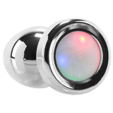 Booty Sparks Silver Light Up Anal Plug in Small - Tophatter's Adult Products Anal Sex Toys > Butt Plugs - Tophatter Daily Deals