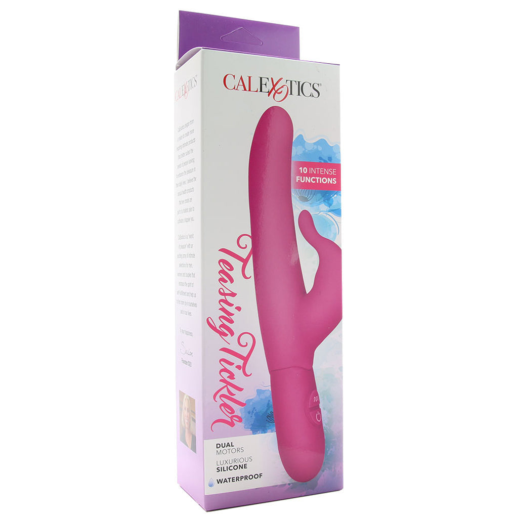 Posh 10-Function Silicone Teasing Tickler Vibe in Pink Vibrators > Rabbit Vibrators - Tophatter Daily Deals