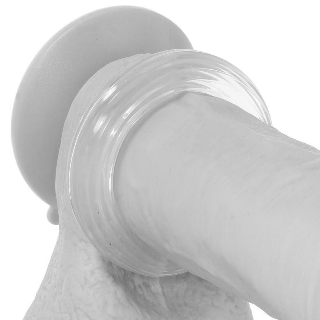 Medium Premium Silicone Cock Ring in Clear Cock Rings - Tophatter Daily Deals