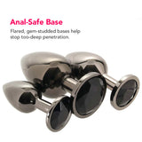Black Gem Anal Plug Set Anal Sex Toys > Butt Plugs - Tophatter Daily Deals