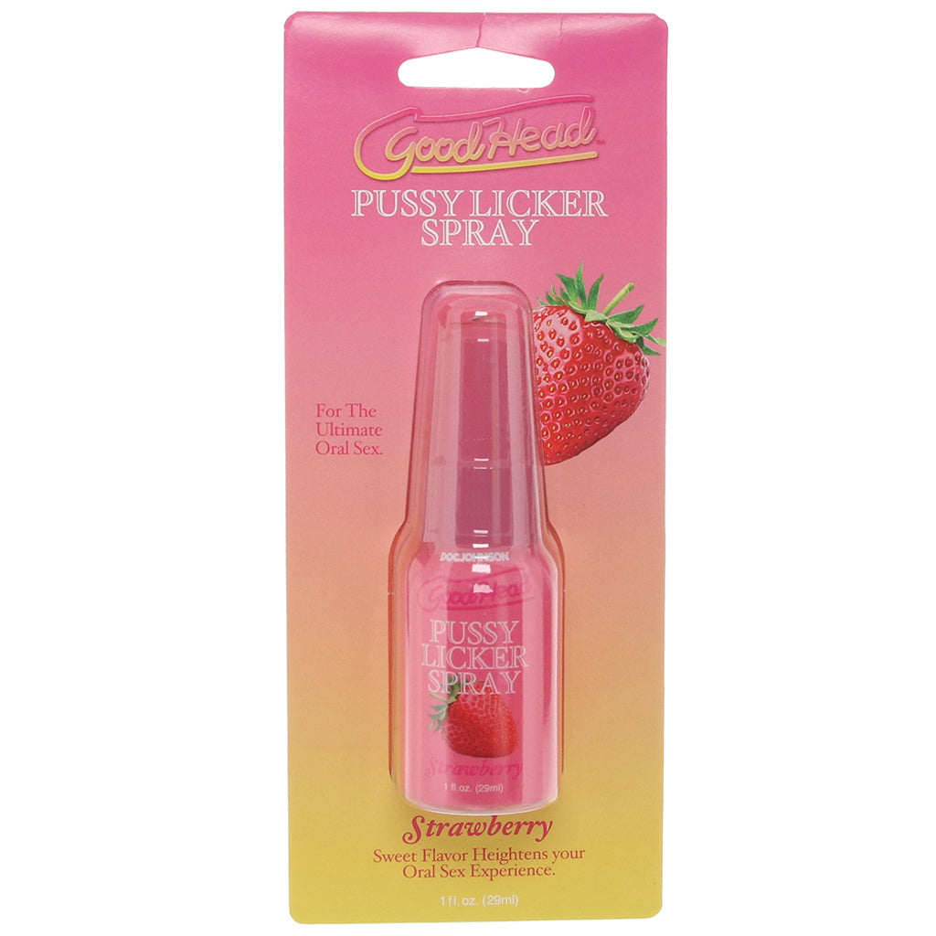 GoodHead Pussy Licker Spray 1fl.oz/29ml in Strawberry Lubes and Lotions > Flavored Sex Lubes - Tophatter Daily Deals