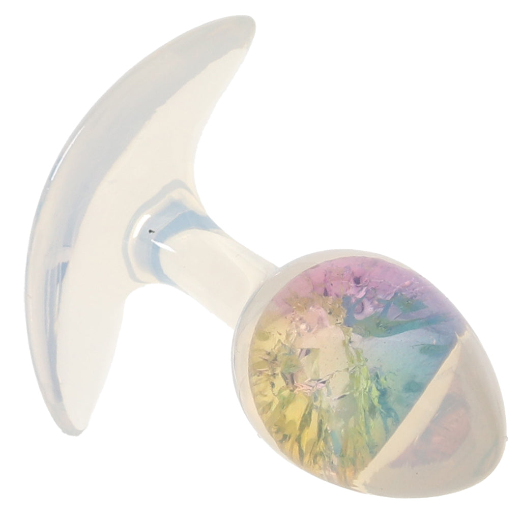 Glams Cosmic Rainbow Butt Plug in Small - Tophatter's Adult Sex Toys Online Anal Sex Toys > Butt Plugs - Tophatter Daily Deals