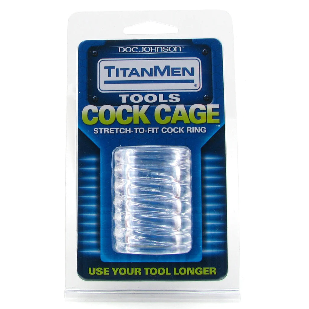 TitanMen Cock Cage in Clear - Tophatter's Adult Products Bondage and Fetish > Cock and Ball Devices - Tophatter Daily Deals