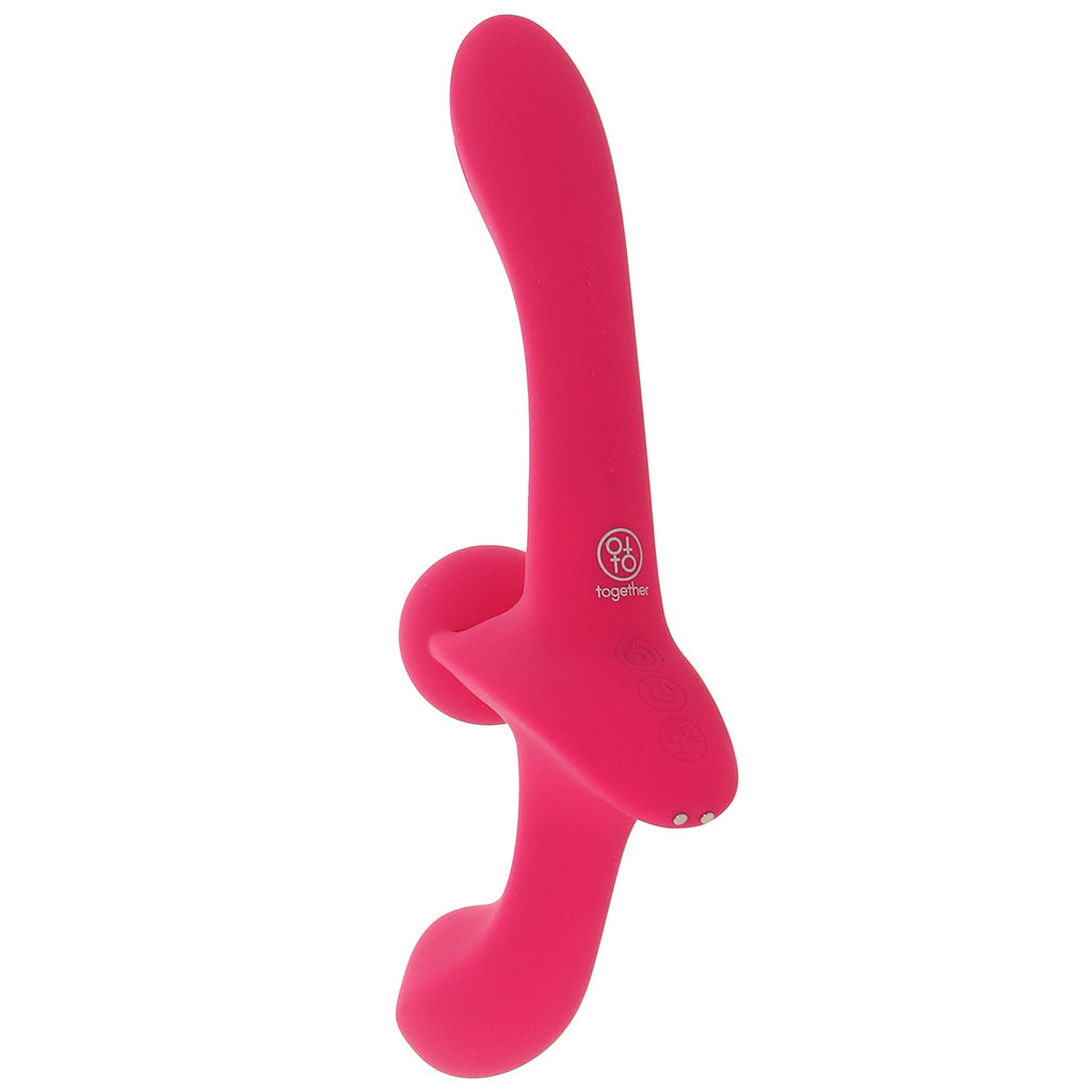 Together Double Tap Strapless Strap-On Vibe Dildo Sex Toys > Strap-On and Harnesses - Tophatter Daily Deals