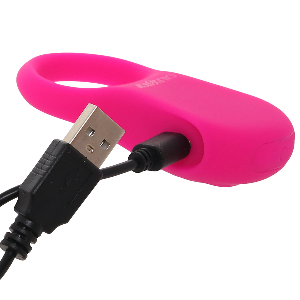 Basic Essentials Ridge Rider Vibrating Cock Ring - Tophatter's Adult Sex Toys Online Cock Rings - Tophatter Daily Deals