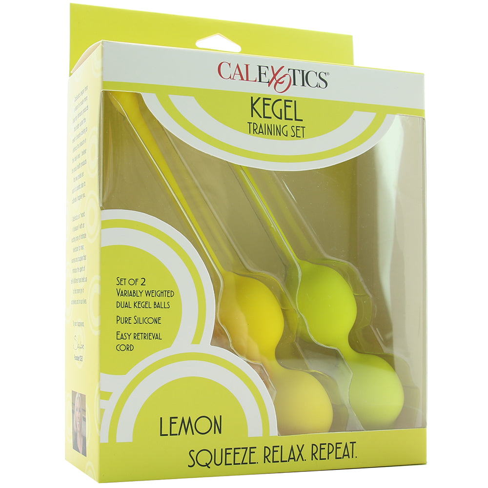 Lemon Squeeze.Relax.Repeat Kegel Dual Training Set - Tophatter's Adult Sex Toys Online Kegel, Ben Wa and Pelvic Health Tools - Tophatter Daily Deals