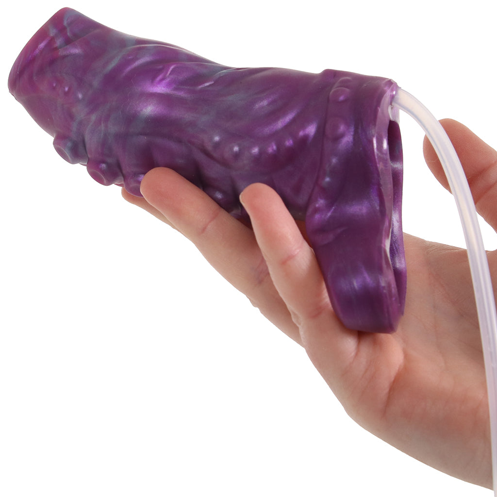 Creature Cocks Tentacle Squirting Enhancer in Purple - Tophatter's Adult Sex Toys Online Male Enhancement > Extenders and Sleeves - Tophatter Daily Deals