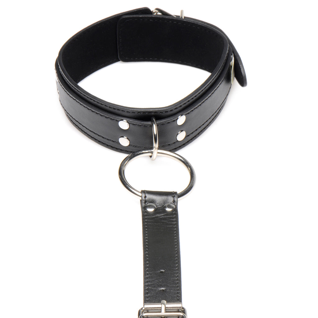 Strict Neck to Wrist Vegan Leather Restraints - Tophatter's Adult Products Bondage and Fetish > Restraints - Tophatter Daily Deals