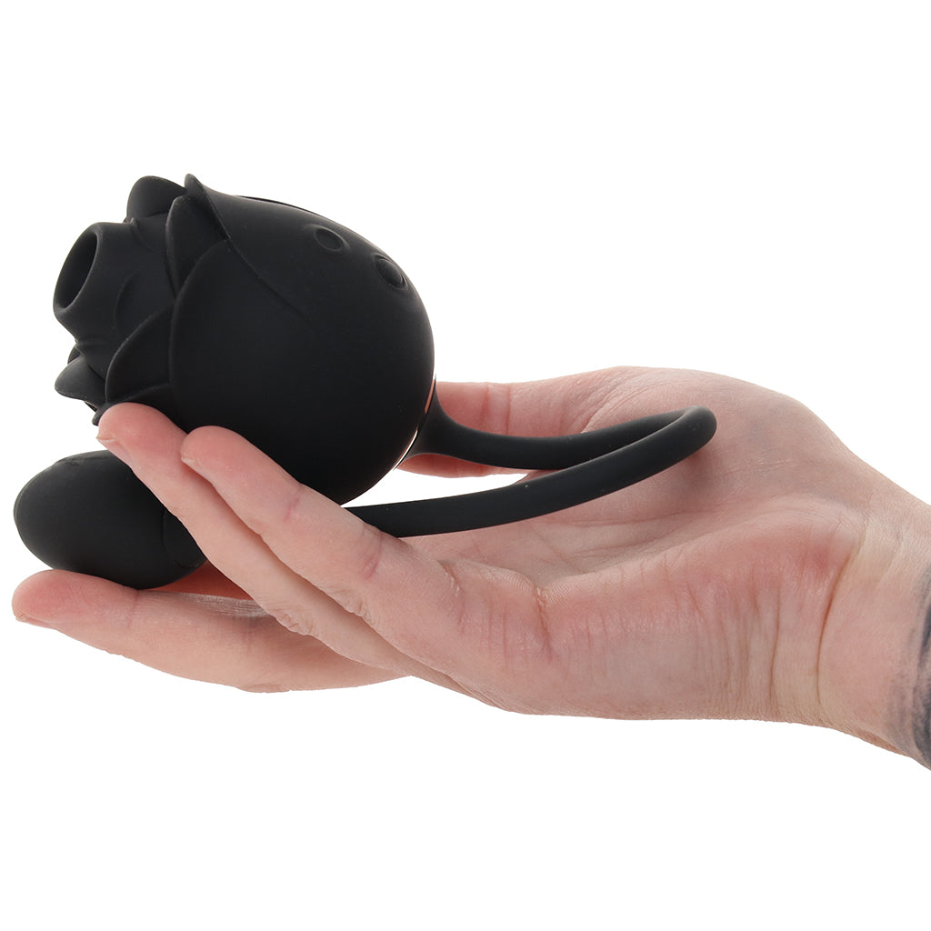 Dark Blushing Rose with Vibrating Egg Vibrators > Clitoral Stimulators - Tophatter Daily Deals