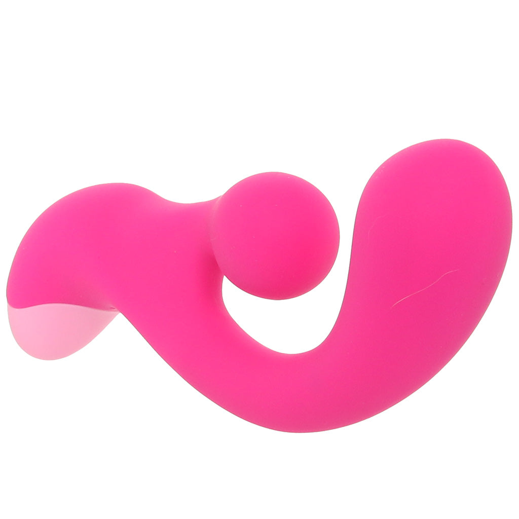 Bang! Gyro Silicone Rabbit Vibe in Pink Vibrators > Rabbit Vibrators - Tophatter Daily Deals