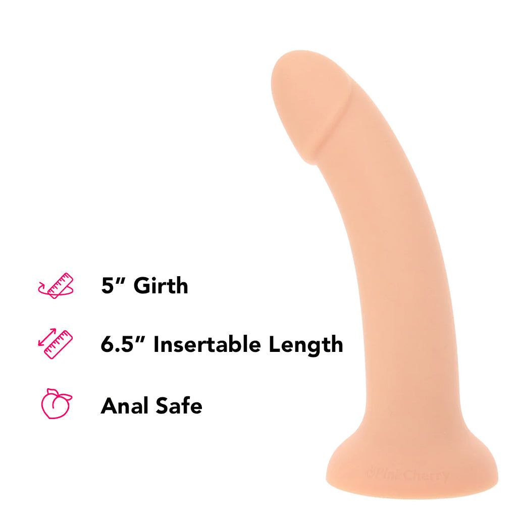 PinkCherry Premium 8 Inch Light Silicone Dildo - Wholesale Prices (Limited Deals)