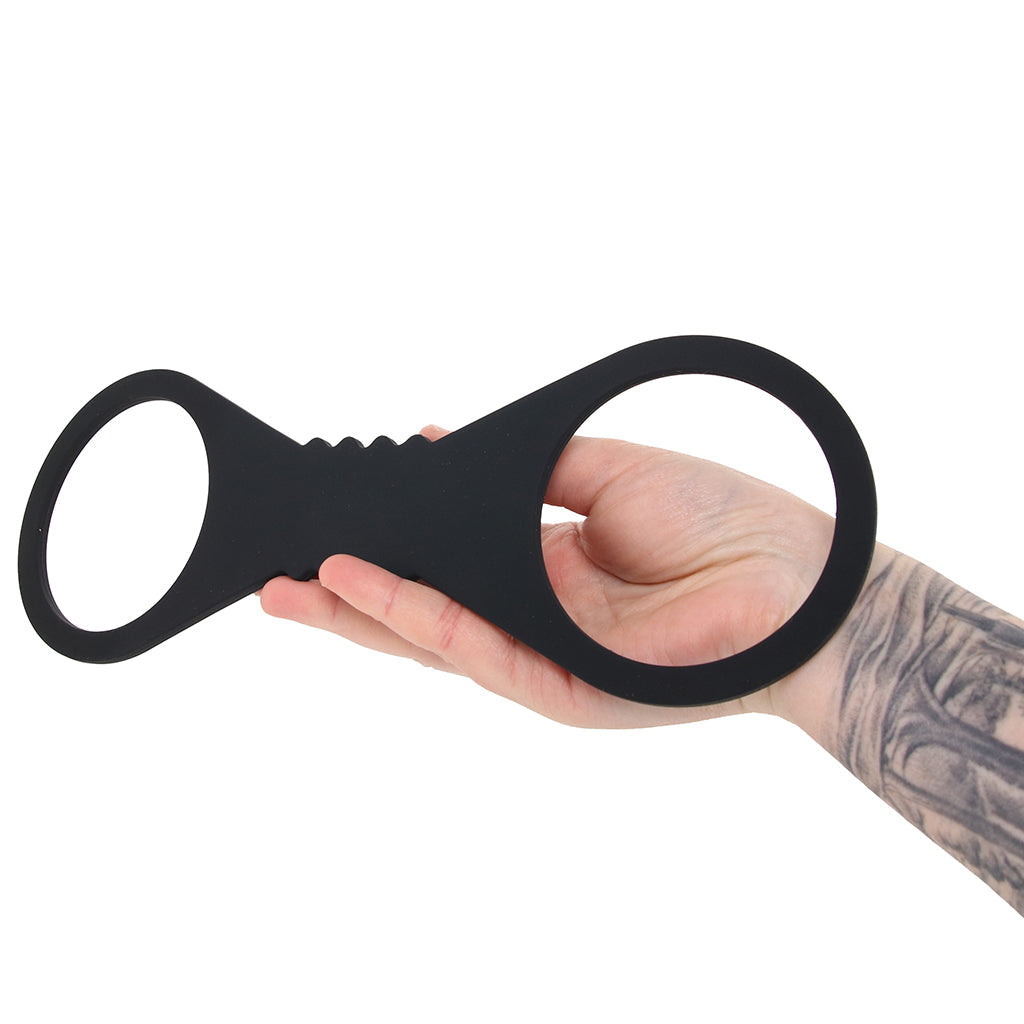 Sex & Mischief Shadow Silicone Cuffs in Large Bondage and Fetish > Wrist and Ankle Cuffs - Tophatter Daily Deals