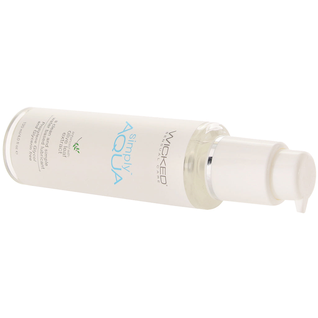 Simply Aqua Lube 4oz / 120ml - Tophatter's Adult Products Lubes and Lotions > Water Based Sex Lubes - Tophatter Daily Deals