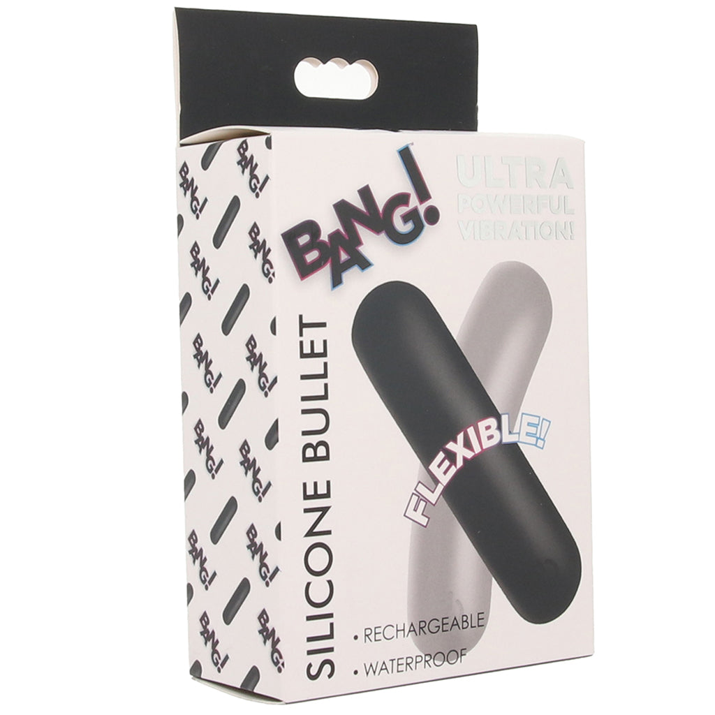 Bang! Flexible Silicone Bullet Vibe in Black Vibrators > Bullet and Egg Vibrators - Tophatter Daily Deals