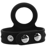 Blue Line Silicone Duo Snap Cock & Ball Ring - Tophatter's Adult Sex Toys Online Cock Rings - Tophatter Daily Deals