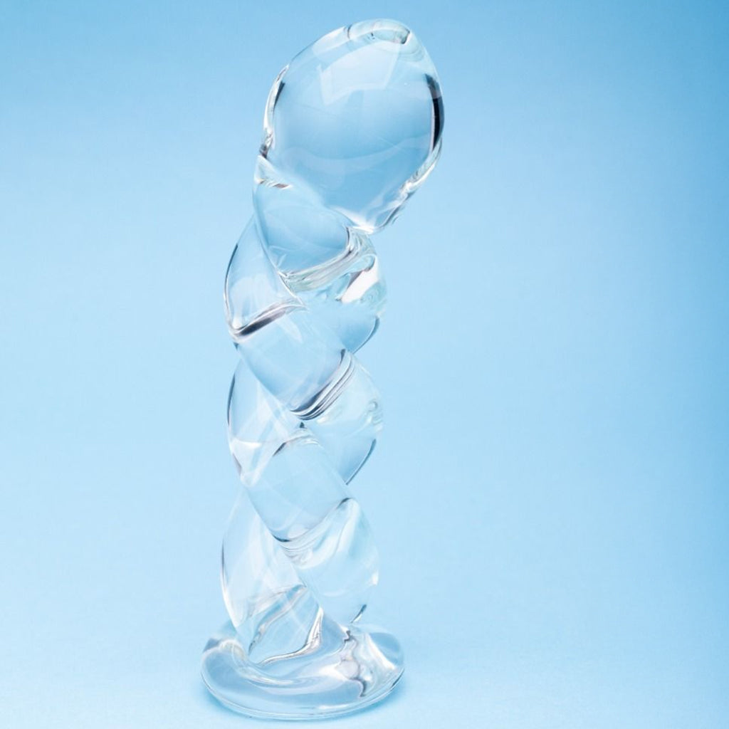 Clarity Seraphic Braid Glass Dildo Dildo Sex Toys > Pyrex Glass Dildos - Tophatter Daily Deals