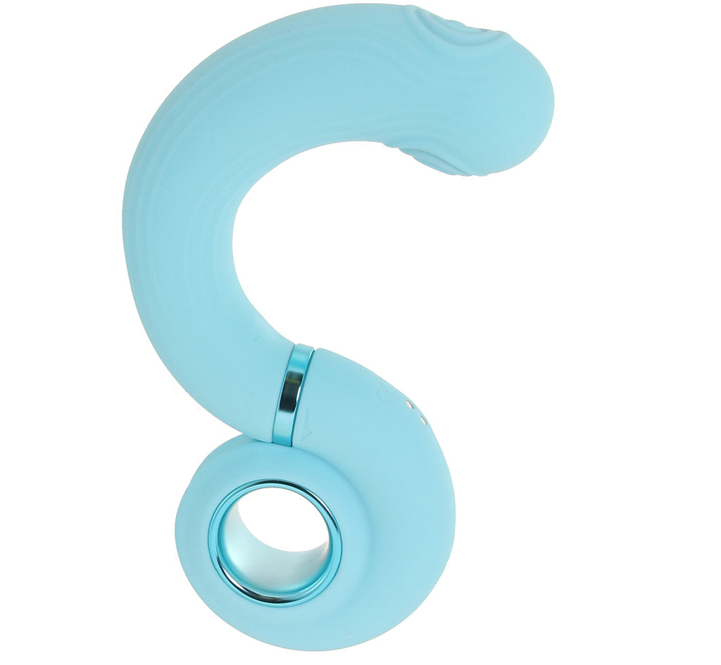 Loveline Tic-Tac Tapping Swirl Vibe in Blue Vibrators > G-Spot Vibrators - Tophatter Daily Deals