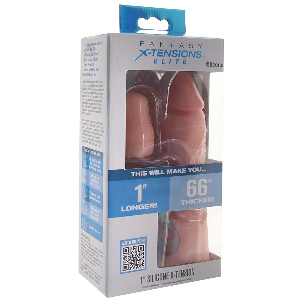 Fantasy X-tensions 2 Inch Enhancer with Strap in Light - Tophatter's Adult Products Male Enhancement > Extenders and Sleeves - Tophatter Daily Deals
