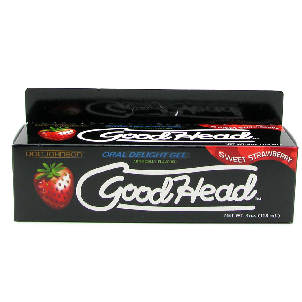 GoodHead Oral Delight Gel 4oz/113g in Strawberry Lubes and Lotions > Flavored Sex Lubes - Tophatter Daily Deals