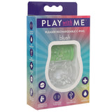 Play With Me Pleaser Rechargeable Cock Ring in Neon Green Cock Rings - Tophatter Daily Deals