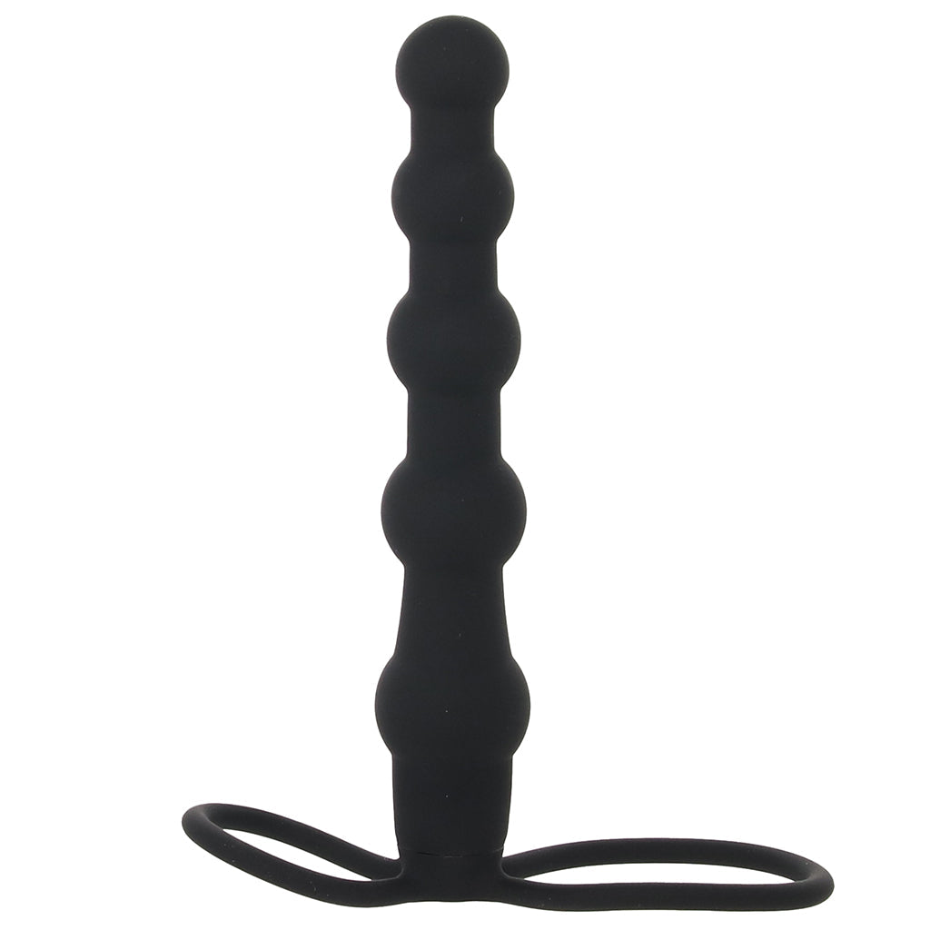 Silicone Beaded Double Rider in Black Anal Sex Toys > Anal Beads - Tophatter Daily Deals