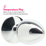 Ouch! Round Gem Silver Plug in Small Anal Sex Toys > Butt Plugs - Tophatter Daily Deals