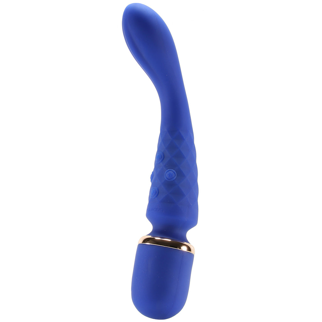 BodyWand Luxe 2-Way Wand in Blue Vibrators > Wands - Tophatter Daily Deals