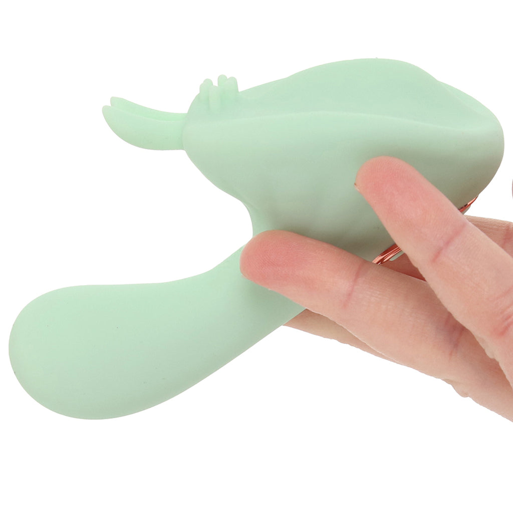 Averi Dual Stimulator Vibe in Green - Tophatter's Vibrator Deals Online Vibrators > Clitoral Stimulators - Tophatter Daily Deals