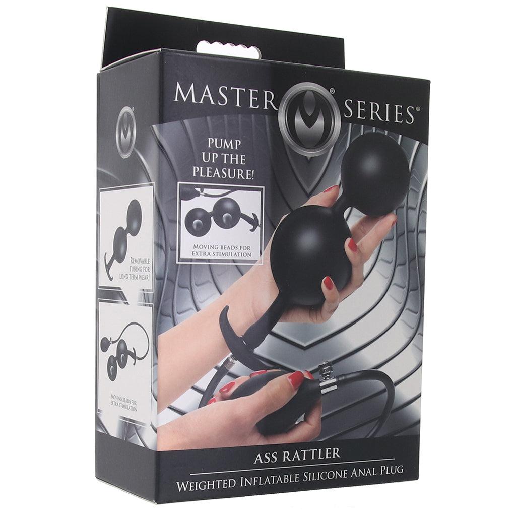 Master Series Ass Rattler Inflatable Plug - Tophatter's Adult Products Anal Sex Toys > Anal Beads - Tophatter Daily Deals