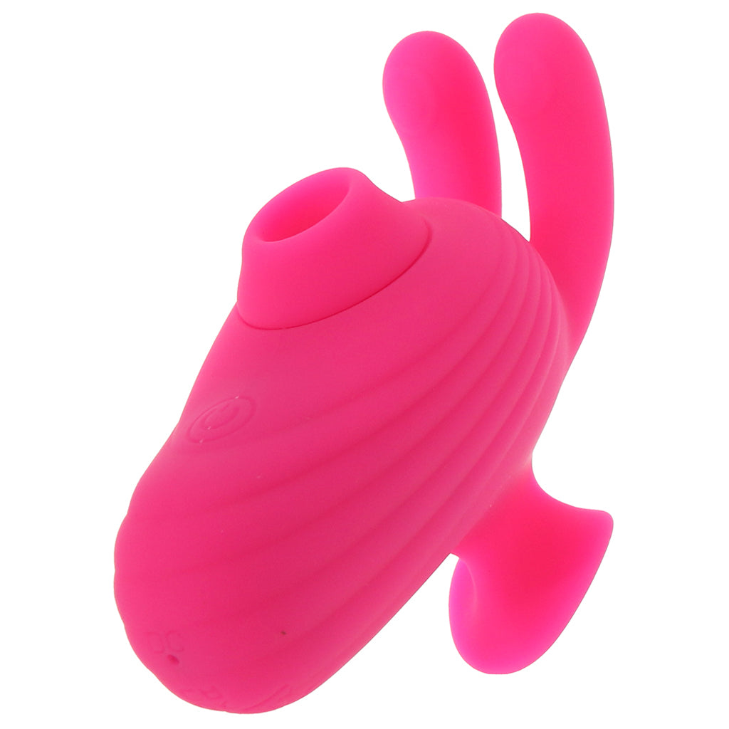 Neon Vibes The Kissing Bunny Vibe Vibrators > Clitoral Stimulators - Tophatter Daily Deals