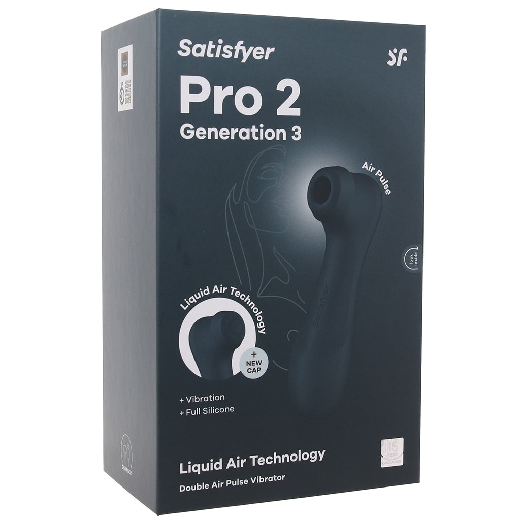 Satisfyer Pro 2 Gen 3 Double Air Pulse Vibe in Grey Vibrators > Clitoral Stimulators - Tophatter Daily Deals
